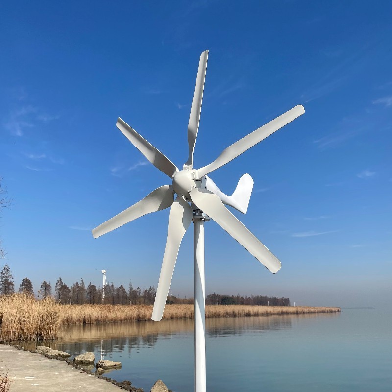 € 445,-: Klein-Windkraftwerk max. 500W, Sechsblatt-Rotor mit 1,2m