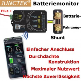 Einfacher Einbau, Shunts in drei Leistungsstufen lieferbar: 100A, 400A und 600A.