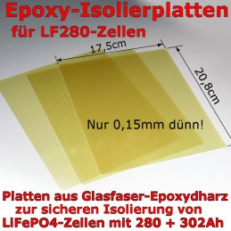 Epoxydharz-Isolierplatten für 280/302aH LiFePO4-Zellen.