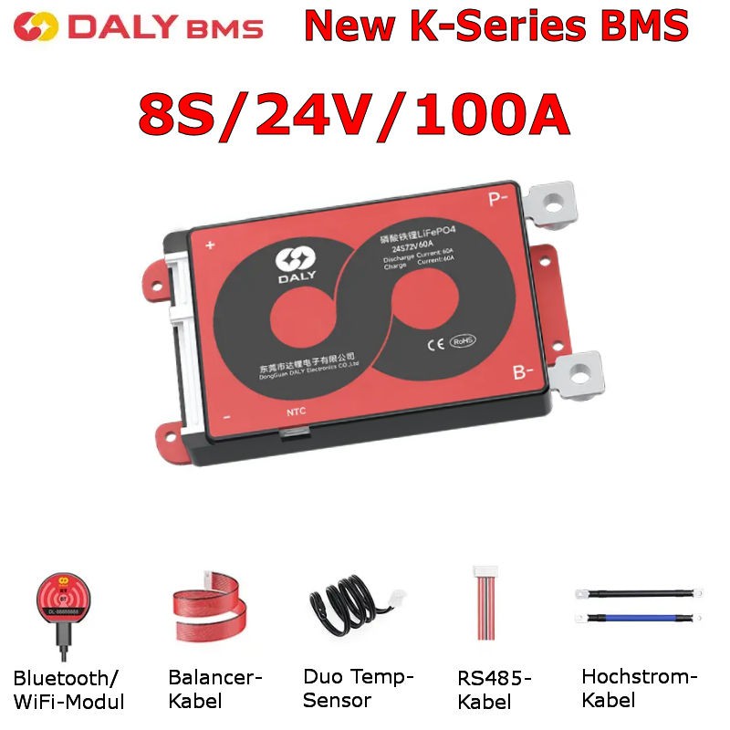 Das neue Daly K-Series BMS 8S/100A