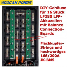 Aufgeräumter Aufbau ohne fliegende Strippen, dafür mir superpraktischen Connection-Boards für die Balancer-Kabel.