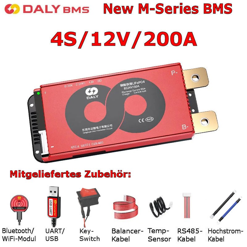 Das neue Daly M-Series BMS 4S/12V/200A