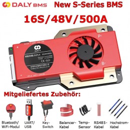 Das neue Daly S-Series BMS 16S/48V/500A