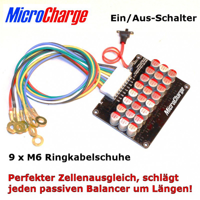 MicroCharge Power-Equalizer für 24V-Lithium-Batterien (8 Zellen)