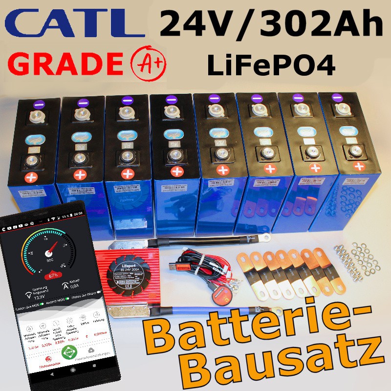 Ab EUR 1.206,41: 25,6V/302Ah CATL Grade A+ LiFePo4-Batterie. Nun
